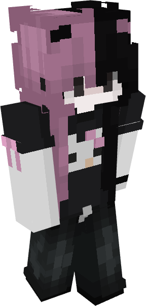 Pink Split Hair Egirl